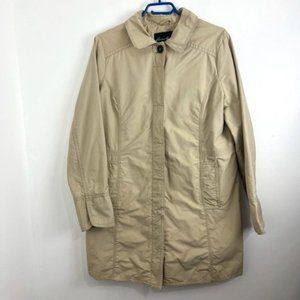Eddie Bauer Beige Lined Trench Coat